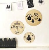 Set van 3 Kerst muurcirkels