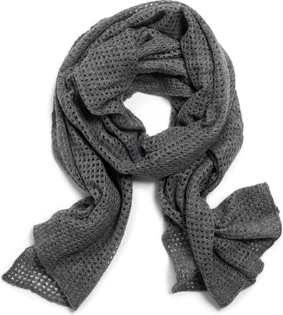 Cashmere and Scarves - Sjaal Anna - Vintage Grey / Grijs - Samenstelling 90% Wool / 10% Cashmere