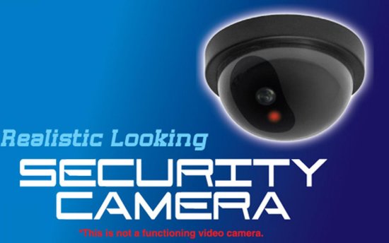 Dummy Camera - Beveiliging buiten en binnen - Beveiligingscamera - Met LED indicator - Zonder baterijen - Nep camera - 35W - Rond - Zwart van Merkloos — afbeelding 3