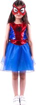 Spiderman Spidergirl verkleedjurk - maat M (98/104) - Verkleedkleren Meisje - Carnaval