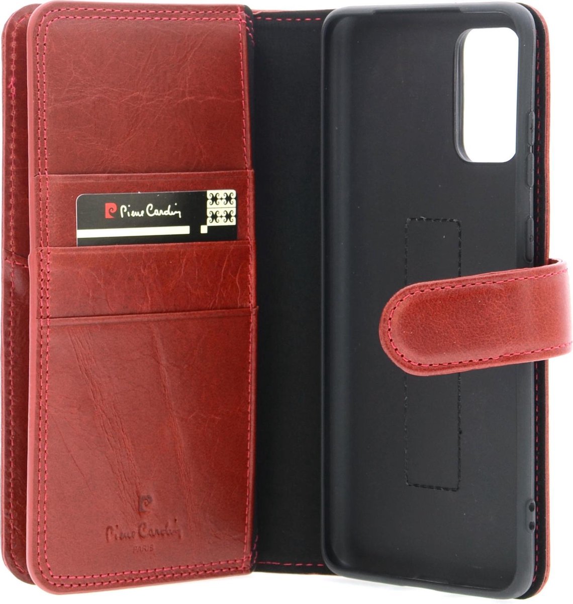 Pierre Cardin Rood hoesje voor Samsung Galaxy S20 Plus - Book Case - Echt leder