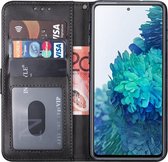 Samsung S20 FE hoesje - Samsung galaxy S20 FE hoesje bookcase zwart wallet case portemonnee book case hoes cover