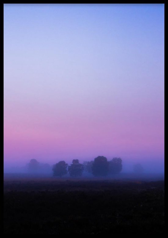 Poster Purple Day - 30x40 cm - Natuur Poster - WALLLL
