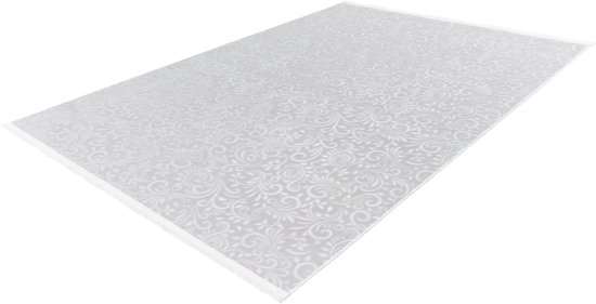 Lalee Peri - Vloerkleed - barok patroon - Tapijt – Karpet - Super zacht - 3D Effect -Anti slip rug- Wasmachine proof - 120x160 cm - beige