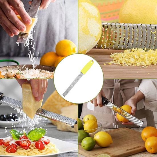 Yeacher râpe à fromage zesteur d'agrumes râpe zesteur d'agrumes en acier  inoxydable avec poignée zesteur de citron pour la cuisine 