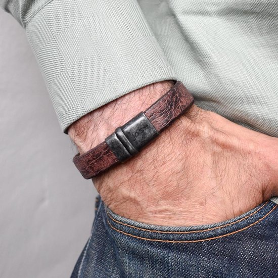 navigatie bevolking long leren josh armband mannen, enorme deal uit 73% - osmiumholdings.co.uk