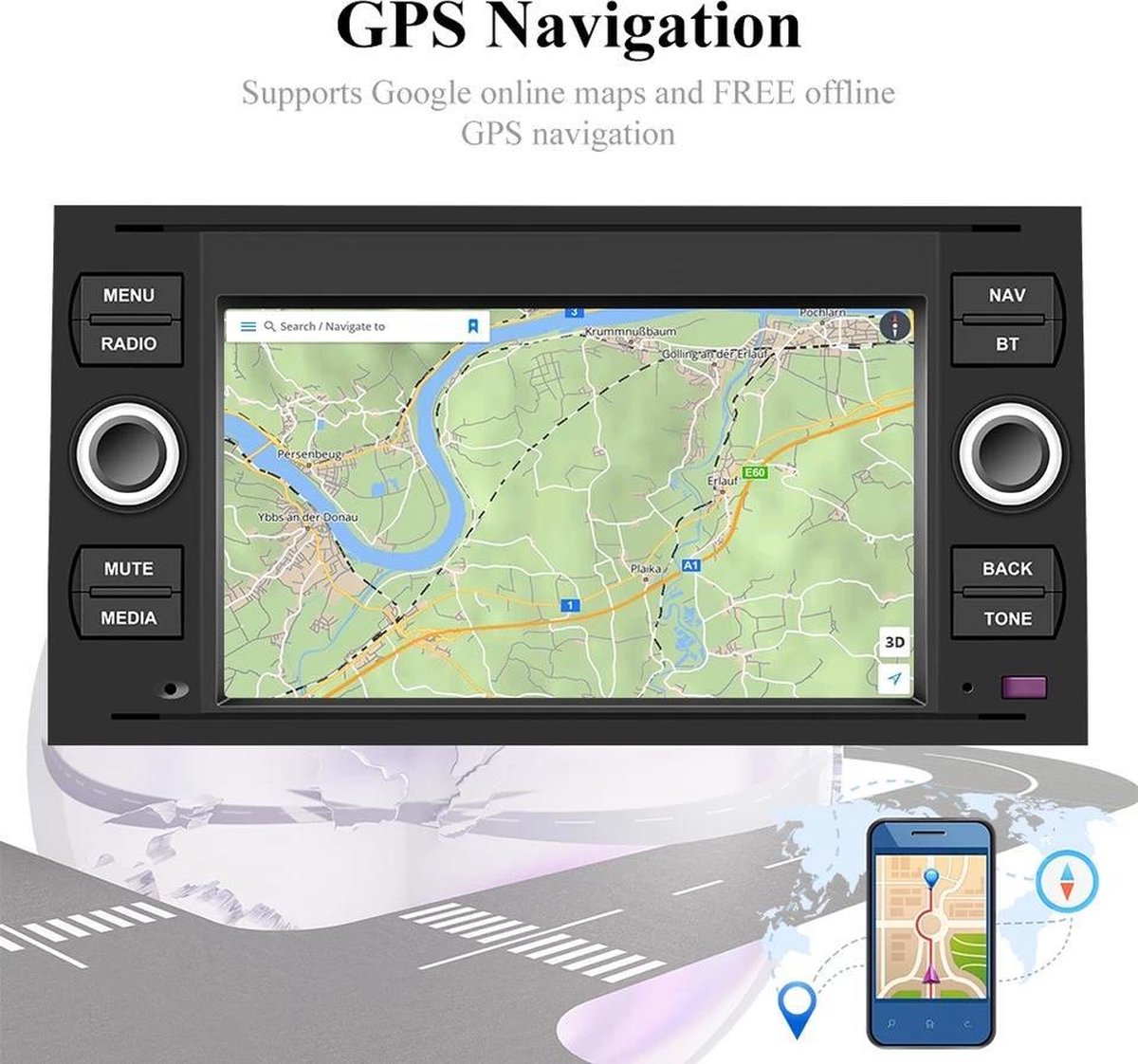 SIXWIN Android 13 Autoradio mit Navi Für VW Passat B6 B7 Magotan CC,10