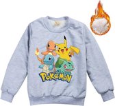 Grijze sweater Pokémon met voering - kinderen - trui