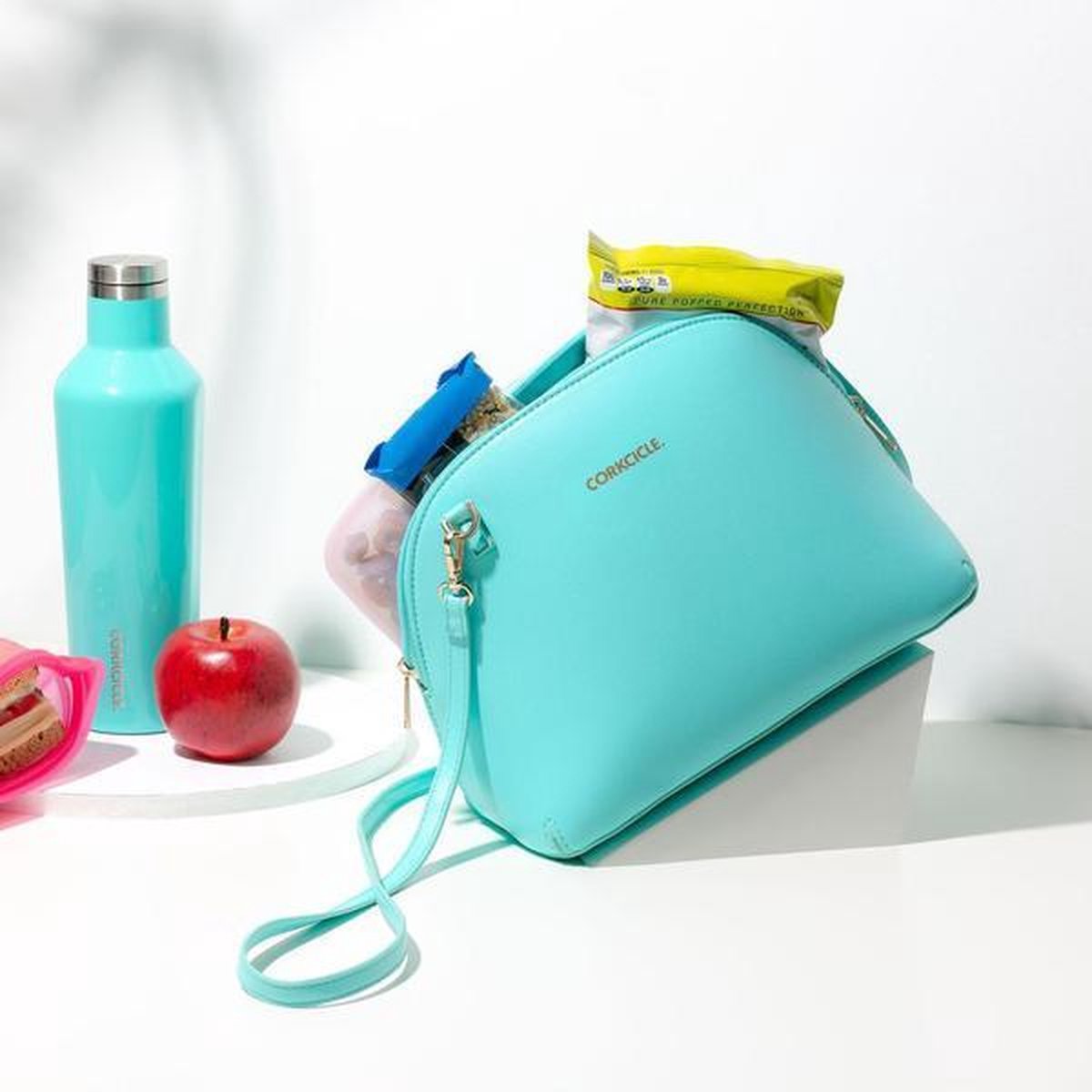 ADAIR CROSSBODY LUNCHBOX - Turquoise