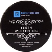 Houtskool Poeder voor Wittere Tanden - Bamboo Tandenborstel - Tanden Bleken - Tandsteen - Tandplak - Gele tanden - Teeth Whitener - Wit Gebit - 30 Gram