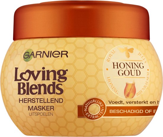 Makkelijk te lezen Kalmerend mobiel Garnier Loving Blends Honinggoud Haarmasker - 300 ml | bol.com