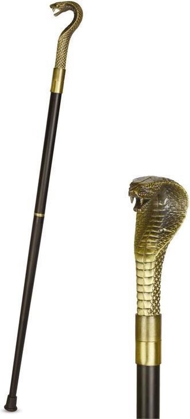 Bâton de marche - Aluminium - Manche serpent Python