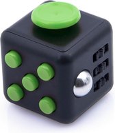 Kwalitatieve Fidget Cube / FriemelKubus | Anti Stress Speelgoed | Fidget Toy - Zwart Groen - AWR