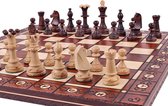 Chess the Game - Hand gebrand schaakbord met schaakstukken! Middelgroot houten schaakset - Bestseller!!