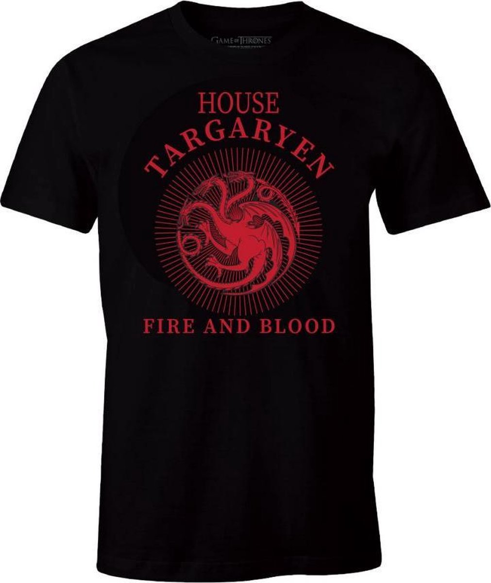 Game of Thrones - Targaryen House Black T-Shirt L