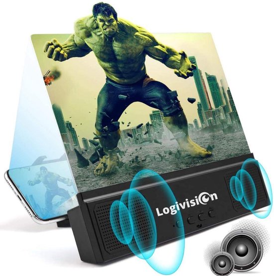 Loupe d'écran pour smartphone Logivision avec son Loupe d'écran