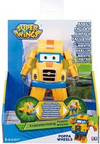 Super Wings Speelvliegtuig Transforming Poppa Wheels 20 Cm Geel