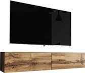 Maison’s Tv meubel - Tv Kast meubel - Tv meubel -Tv Meubels - Tv meubels Wotan Oak - Tv meubel hout - Eiken bruin - No LED - Kane -  140x30x33