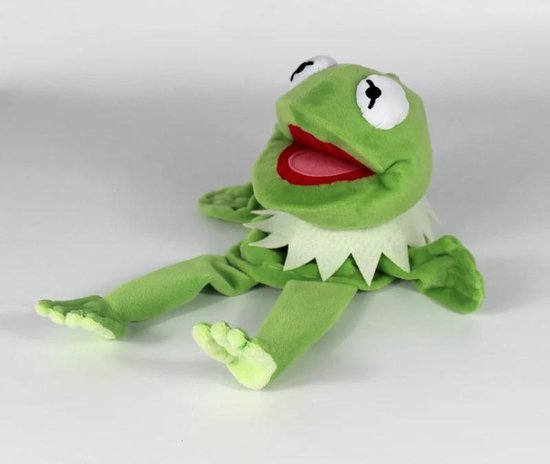 eenzaam Structureel tellen Kermit de kikker handpop - The muppetshow - 33 cm - Knuffel | bol.com