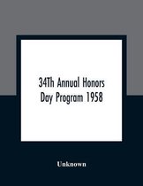 34Th Annual Honors Day Program 1958