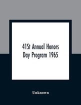 41St Annual Honors Day Program 1965