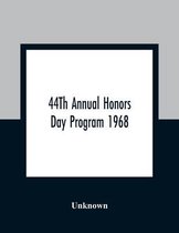 44Th Annual Honors Day Program 1968