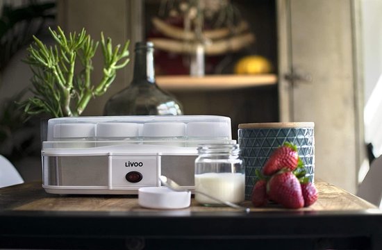 yoghurtmaker en kaasmaker 12 potten 21.5w - domoclip - dop156 van Merkloos — afbeelding 5