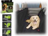 MNC - Hondendeken Auto Achterbank Beschermer - Zwart -130 x 160 CM - Bescherming in tweeën deelbaar - Achterbak Beschermhoes Hond