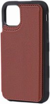 G-SP PU Leather Back Flip Case Brown For iPhone 11