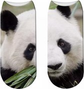 Twee-delige enkelsokken Panda - Pandaberen enkelsokken - Fotoprint - Unisex Maat 36-41