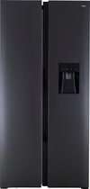 Frilec RW015-WS-200EDI - Amerikaanse koelkast - Zwart