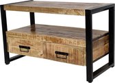 Tv kast Britt - 100 cm - 2x lades - mango hout
