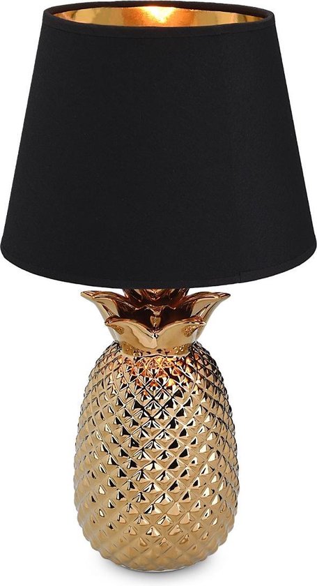 Skim Resultaat systeem Tafellamp in ananas design - 35 cm hoog - decoratieve keramische lamp voor  nachtkastje... | bol.com