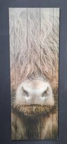 Deco Bord Schotse Hooglander 20 x 55 cm
