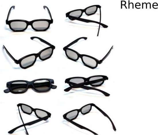 3D Bril - Set van 10 - Passief - Zwart - Rheme | bol.com