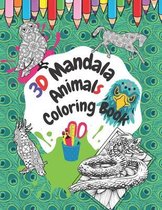 3D Mandala Animals Coloring Book