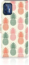 Leuk Hoesje Motorola Moto G9 Plus Smartphone Hoesje Ananas