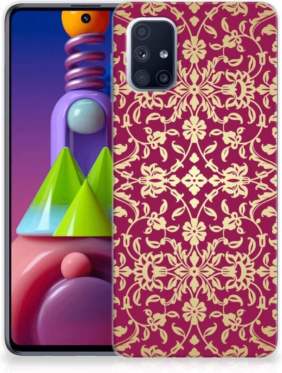 Siliconen Hoesje Samsung Galaxy M51 Barok Pink