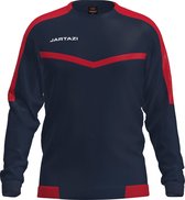 Jartazi Sportsweater Torino Heren Polyester Navy/rood Mt Xl