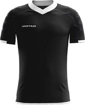 Jartazi Sportshirt Roma Heren Polyester Zwart/wit Maat L