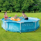 Intex 28206NP Beachside Metal Frame Zwembad 305x76 cm zonder Filterpomp |  bol.com