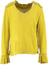 Aaiko geel blouse shirt viscose - Maat XS