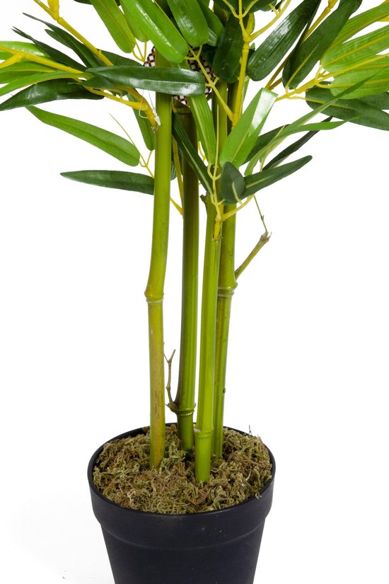 HOMCOM Kunstplant, bamboe, kunstboom, hoogte 120 cm, met pot, decoratie binnenshuis, zeer realistisch HOMCOM Kunstplant, bamboe, kunstboom, hoogte 120 cm, met pot, decoratie binnenshuis, zeer realistisch