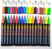 18 Zilver Outline Markers/Pennen/Stiften-Magische Pen-1 mm-Kleurstiften- Dubbel lijn Stift-Viltstiften set met 18 Kleuren