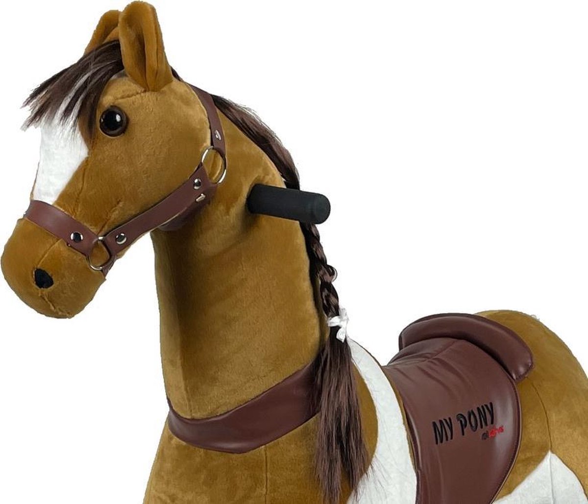 MY PONY ®, cheval jouet d'équitation, marron à longue crinière 3-6 ans