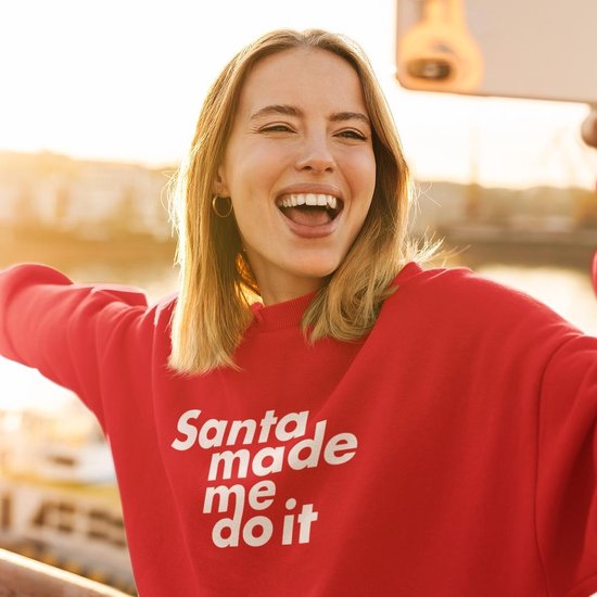 Foute Kersttrui Rood - Santa Made Me Do It - Maat 3XL - Kerstkleding voor dames & heren