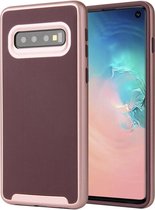 Samsung Galaxy S10 Plus Backcover - Paars - Shockproof - 2 in 1 PC Hard & TPU