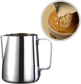 WiseGoods Melkopschuimkan 350 ml - Opschuimen - Barista - Melkkan - Koffie / Latte Macchiato / Cappuccino - Roestvrij Staal