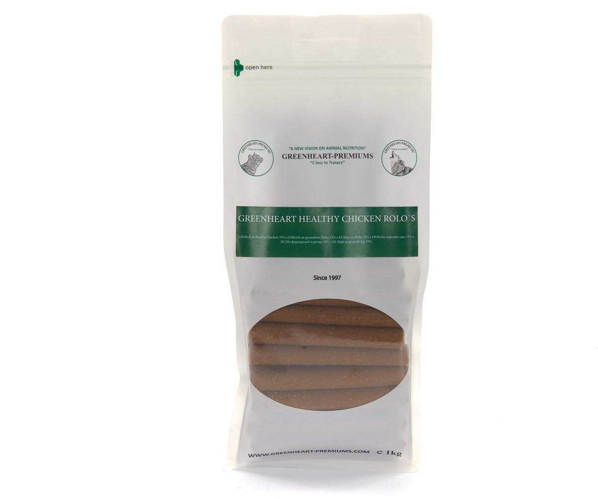 Greenheart Healthy Chicken Rolo`s 1kg hondensnack