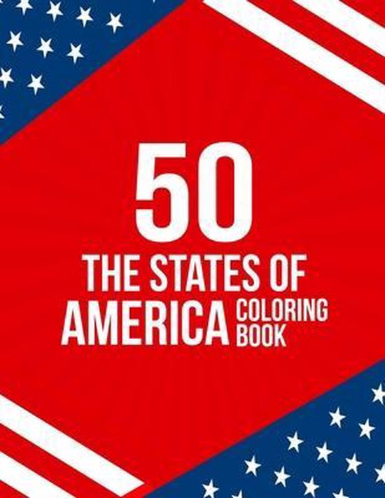 50 The States of America Coloring Book - cover